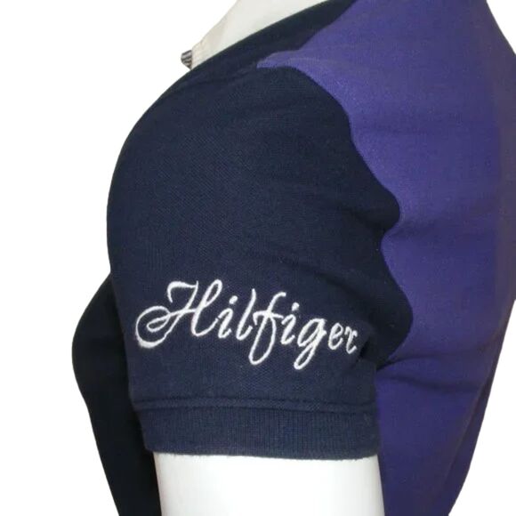 TOMMY HILFIGER Polo Shirt, S, Purple, Embroidered - Picture 8 of 12